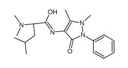 (2S)-2-(dimethylamino)-N-(1,5-dimethyl-3-oxo-2-phenylpyrazol-4-yl)-4-methylpentanamide Structure