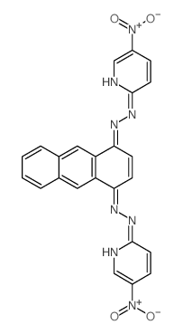 1-(5-nitropyridin-2-yl)-2-[4-(5-nitropyridin-2-yl)diazenylanthracen-1-yl]hydrazine结构式