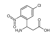 3-AMINO-3-(5-CHLORO-2-NITRO-PHENYL)-PROPIONIC ACID structure