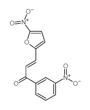 3-(5-nitro-2-furyl)-1-(3-nitrophenyl)prop-2-en-1-one结构式