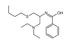N-[1-butylsulfanyl-3-(diethylamino)propan-2-yl]benzamide Structure
