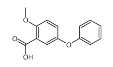 2-Methoxy-5-phenoxybenzoic acid结构式