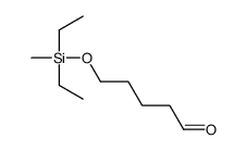 5-[diethyl(methyl)silyl]oxypentanal Structure