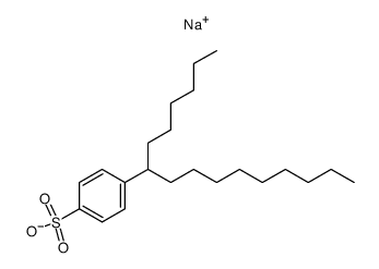 (hexyl-1 decyl)4 benzenesulfonate de sodium Structure