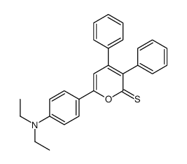 6-[4-(diethylamino)phenyl]-3,4-diphenylpyran-2-thione Structure