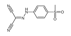 2-[(4-methylsulfonylphenyl)hydrazinylidene]propanedinitrile Structure