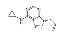 N-cyclopropyl-9-prop-2-enylpurin-6-amine Structure