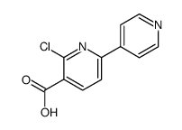 6-chloro-[2,4']bipyridinyl-5-carboxylic acid Structure