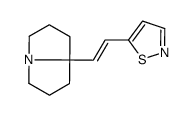 5-[2-(1,2,3,5,6,7-hexahydropyrrolizin-8-yl)ethenyl]-1,2-thiazole结构式