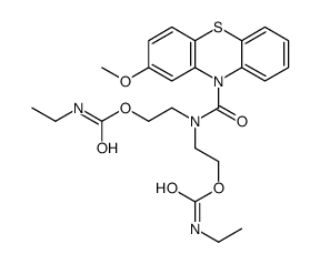 Bis(ethylcarbamic acid)2,2'-(2-methoxy-10H-phenothiazin-10-ylcarbonylimino)diethyl ester Structure