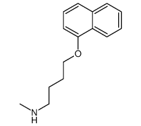 N-methyl-4-naphthalen-1-yloxybutan-1-amine结构式