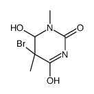 5-bromo-6-hydroxy-1,5-dimethyl-1,3-diazinane-2,4-dione Structure