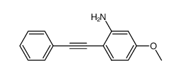 5-methoxy-2-(phenylethynyl)aniline结构式