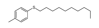 1-decylsulfanyl-4-methylbenzene结构式