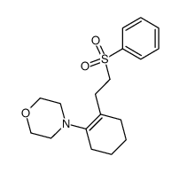 4-[2-(2-benzenesulfonyl-ethyl)-cyclohex-1-enyl]-morpholine Structure