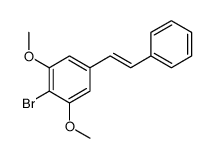 2-bromo-1,3-dimethoxy-5-(2-phenylethenyl)benzene结构式