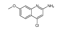 4-chloro-7-methoxy-quinolin-2-ylamine结构式