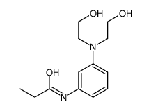 N-[3-[bis(2-hydroxyethyl)amino]phenyl]propionamide结构式