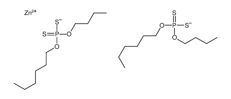 zinc di-O-butyl di-O-hexyl bis(dithiophosphate) Structure