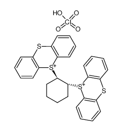 1,2-bis(5-thianthreniumyl)cyclohexane diperchlorate结构式