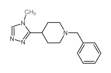 4-(4-Methyl-4H-1,2,4-triazol-3-yl)-1-(phenylmethyl)piperidine Structure