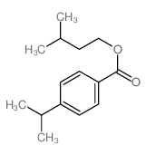3-methylbutyl 4-propan-2-ylbenzoate结构式