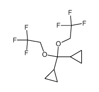 1,1'-[Bis(2,2,2-trifluoroethoxy)methylene]biscyclopropane结构式