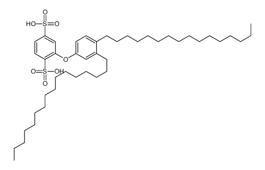 2-(3,4-dihexadecylphenoxy)benzene-1,4-disulfonic acid结构式