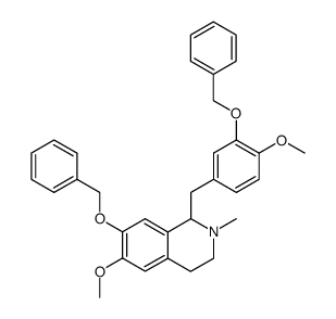 1-(3-benzyloxy-4-methoxybenzyl)-7-benzyloxy-6-methoxy-2-methyl-1,2,3,4-tetrahydroisoquinoline Structure