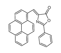 2-phenyl-4-(pyren-1-ylmethylidene)-1,3-oxazol-5-one Structure