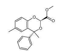 methyl (2R,4R)-4,6-dimethyl-4-phenyl-4H-benzo[d][1,3]dioxine-2-carboxylate结构式