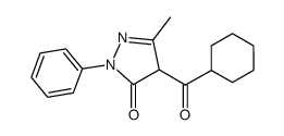 1-phenyl-3-methyl-4-cyclohexanecarbonylpyrazole-5-one Structure