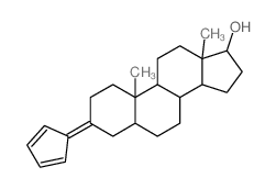 3-(1-cyclopenta-2,4-dienylidene)-10,13-dimethyl-1,2,4,5,6,7,8,9,11,12,14,15,16,17-tetradecahydrocyclopenta[a]phenanthren-17-ol结构式