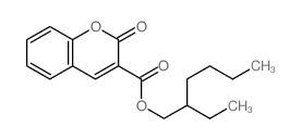 2-ethylhexyl 2-oxochromene-3-carboxylate structure