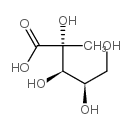 2,3,4,5-tetrahydroxy-2-methyl-pentanoic acid Structure