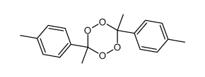 trans-3,6-dimethyl-3,6-di-p-tolyl-1,2,4,5-tetraoxan Structure