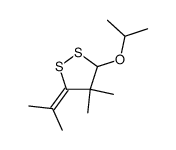 3-isopropoxy-4,4-dimethyl-5-(propan-2-ylidene)-1,2-dithiolane Structure