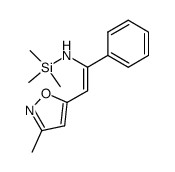 2-(3-methyl-5-isoxazolyl)-1-phenyl-1-(trimethylsilylamino)ethene Structure