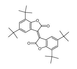 3-[5,7-Bis(1,1-dimethylethyl)-2-oxo-3(2H)-benzofuranylidene]-5,7-bis (1,1-dimethylethyl)-2(3H)-benzofuranone Structure