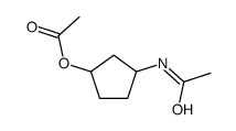 Acetamide, N-[3-(acetyloxy)cyclopentyl]- (9CI)结构式