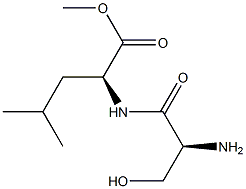 methyl L-seryl-L-leucinate Structure