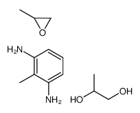 2-methylbenzene-1,3-diamine,2-methyloxirane,propane-1,2-diol Structure