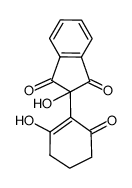 2-hydroxy-2-(2-hydroxy-6-oxo-1-cyclohexen-1-yl)-1H-indene-1,3(2H)-dione Structure