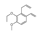 Benzene, 1-ethenyl-3-ethoxy-4-methoxy-2-(2-propenyl)- (9CI) structure