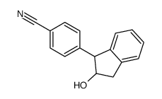 4-(2-hydroxy-2,3-dihydro-1H-inden-1-yl)benzonitrile Structure