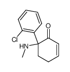 6-(Methylamino)-6-(2-chlorophenyl)cyclohex-2-enone Structure