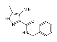 4-amino-5-methyl-N-(phenylmethyl)-1H-Pyrazole-3-carboxamide Structure