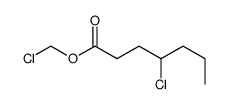 chloromethyl 4-chloroheptanoate结构式