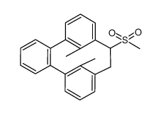 17,18-dimethyl-10-(methylsulfonyl)-10,11-dihydro-5,9:12,16-di(metheno)benzo[14]annulene结构式