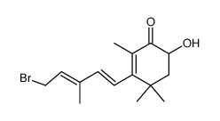 (2E,4E)-1-bromo-3-methyl-5-(4-hydroxy-2,6,6-trimethyl-3-oxo-1-cyclohexen-1-yl)-2,4-pentadiene结构式